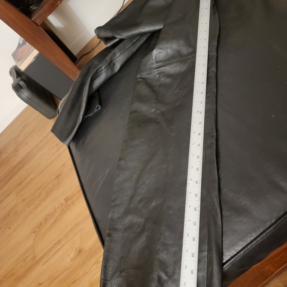 Express Vintage Genuine Leather Black Ladies Pants Size 13/14 PRE-OWNED - Picture 14 of 16